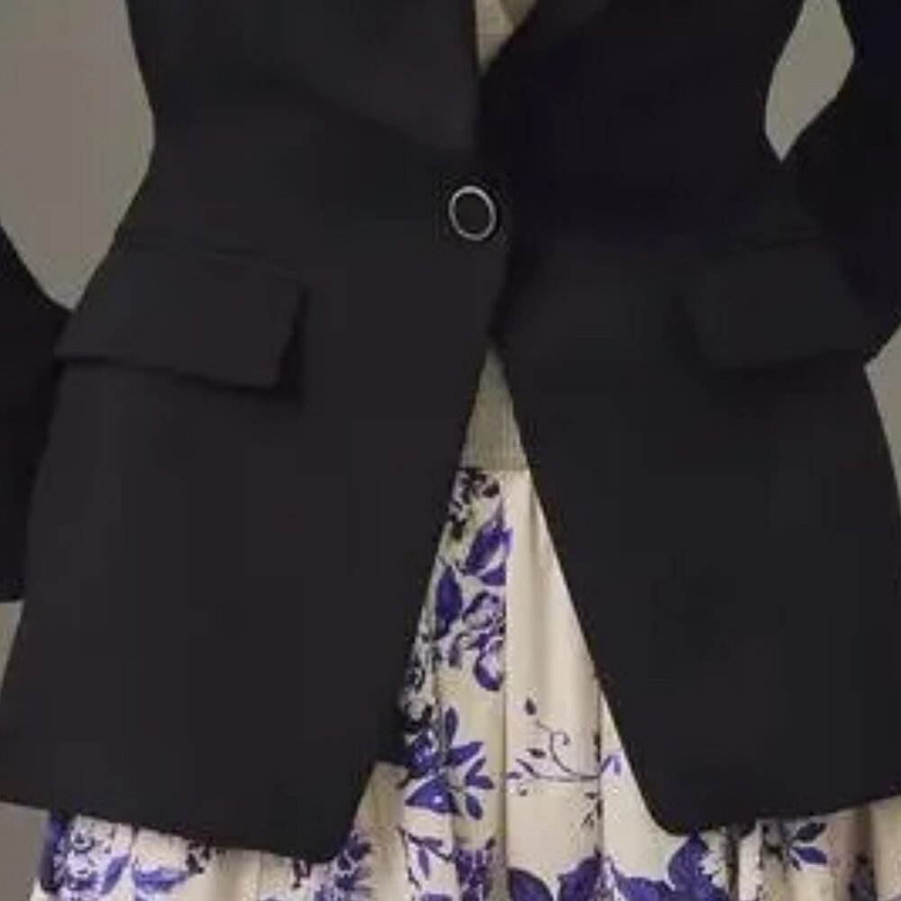 Maeve By Anthropologie Boudoir Back-Cutout Blazer. SZ M - Picture 5 of 8